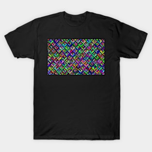 Colored Scales Pattern T-Shirt